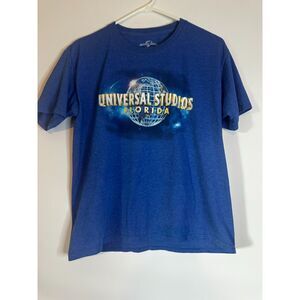 Universal Studios Florida Youth XL Blue Graphic T-Shirt Short Sleeve
